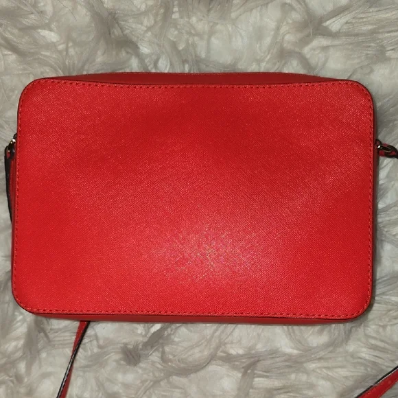 Authentic Michael Kors Studded Red Crossbody Bag - Picture 7 of 8